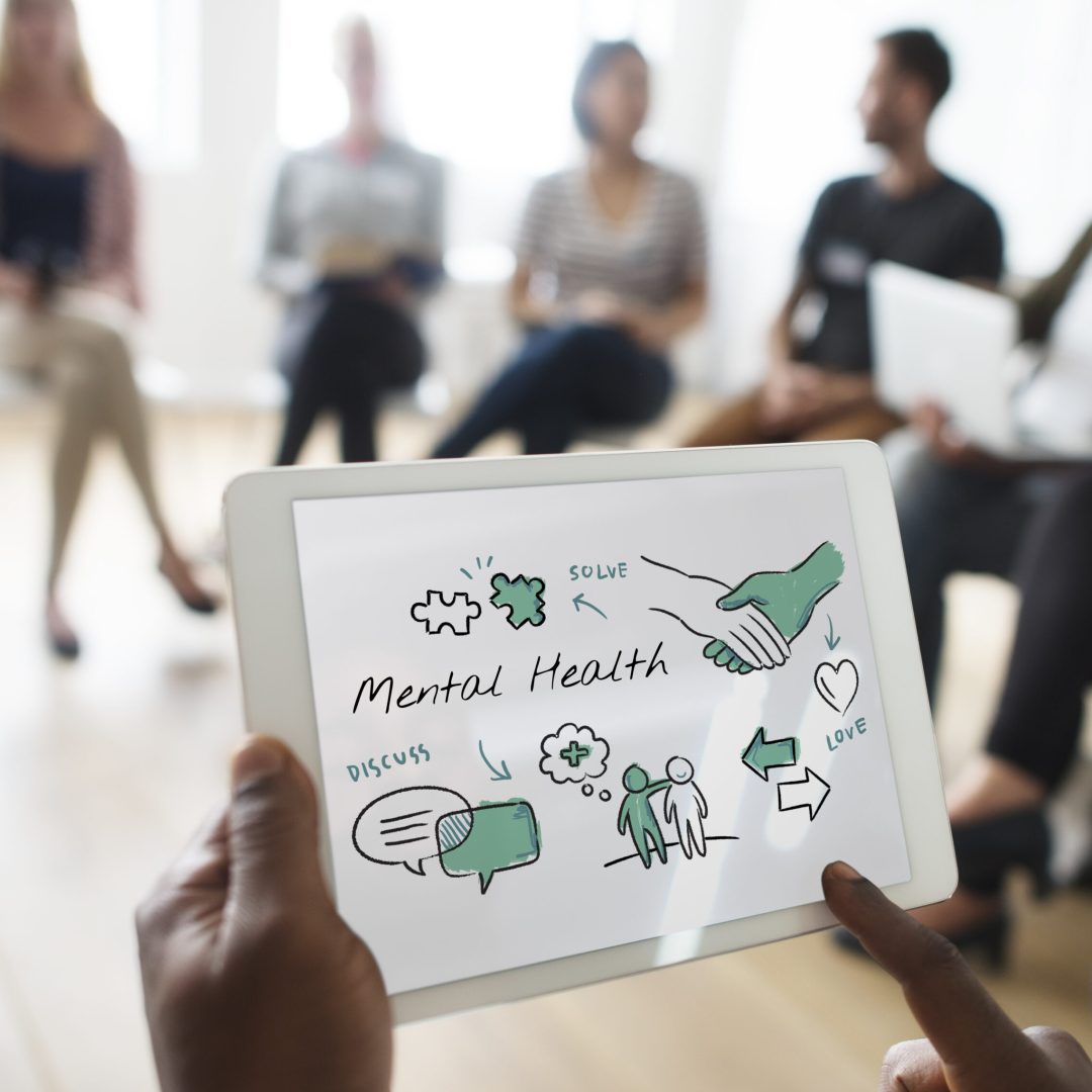 Mental health care sketch diagram
